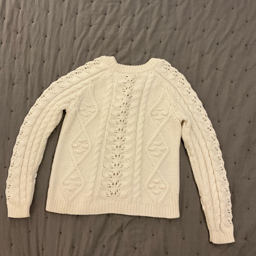 Knitted & Knotted Women’s Ivory Classic Elegant Sweater Size Small - Picture 2 of 14